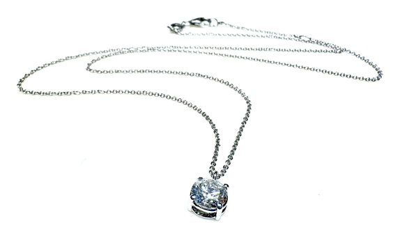 Necklace Sommer Woman Classici in White Gold Diamante 0.70 Ct P.L. CT 0.70 F/VS - P.L. CT 0.70 F/VS